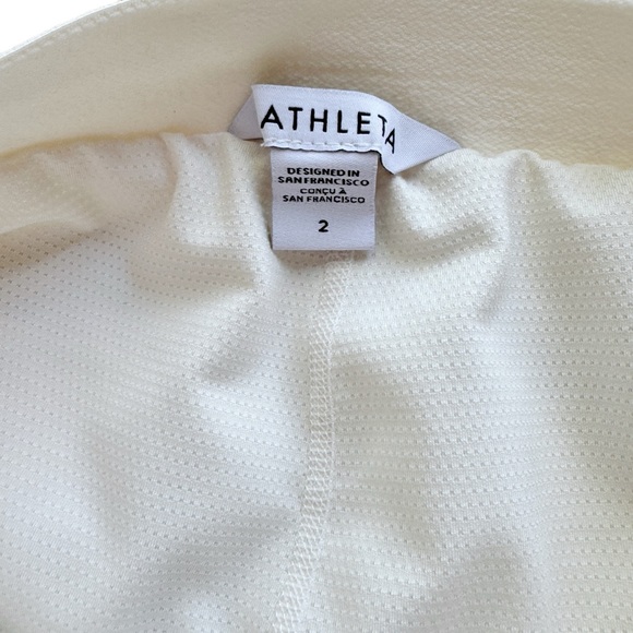Athleta Vienna Cargo Skort Magnolia White Built in Shorts Size 2 Pockets 305514 - Picture 7 of 11